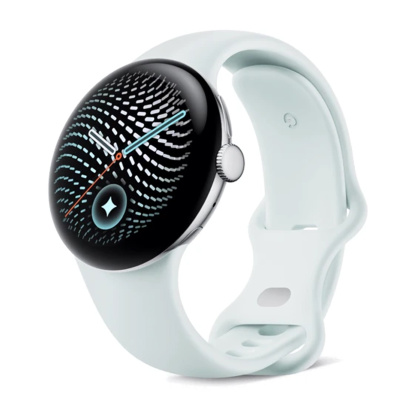 Часы Google Pixel Watch 5, 45 мм LTE Polished Silver/Fog, серебристый
