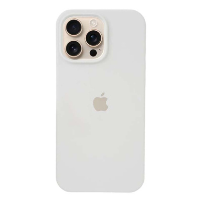 Чехол для iPhone 16 Pro Max Silicone Case White, белый