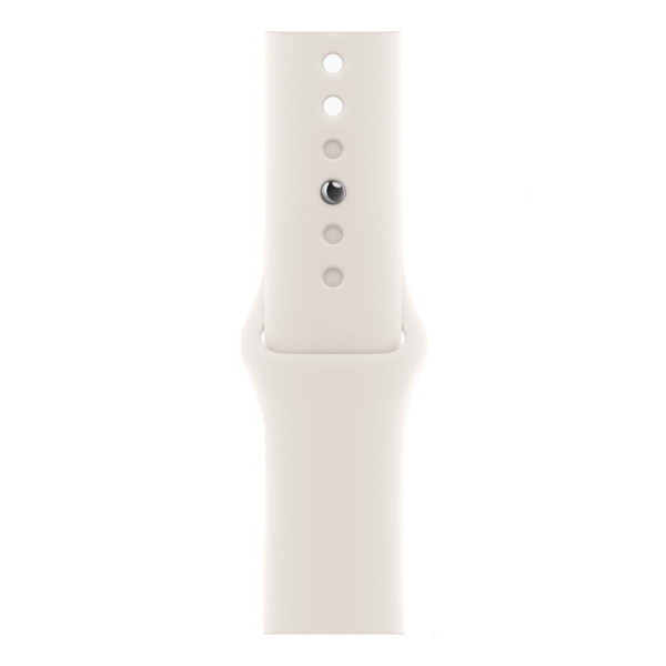 Apple Watch SE 3 (2025), 44 мм корпус из алюминия цвета «Starlight», ремешок Sport Band размера S/M цвета «Starlight»