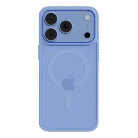 Чехол для iPhone 18 Pro Max/17 Pro Max с MagSafe AceCase Soft Rim Голубой