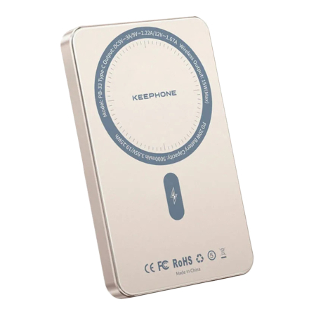 Внешний аккумулятор KEEPHONE LUCCI 5000mAh 15W Серый