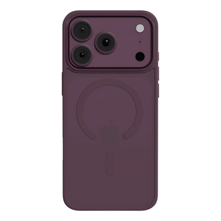 Чехол для iPhone 18 Pro/17 Pro AceCase Soft Rim Бургунди