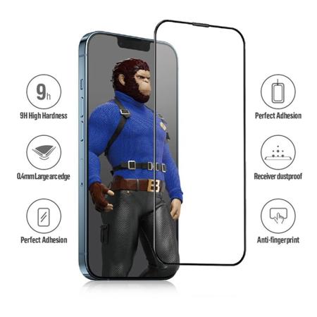Защитное стекло для iPhone 13/13 Pro/14/16E BLUEO Corning Gorilla USA Anti-Static Черный Защитное стекло для iPhone 13/13 Pro/14/16E BLUEO Corning Gorilla USA Anti-Static Черный