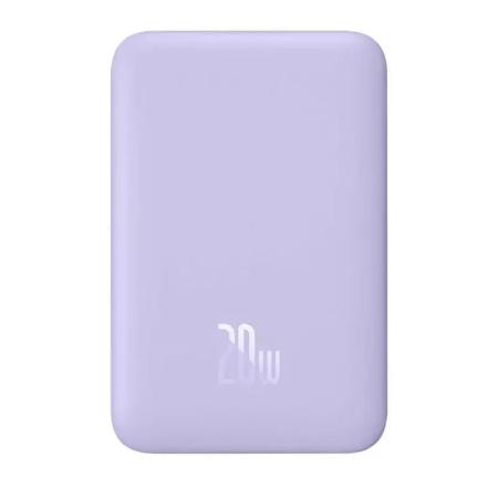 Внешний аккумулятор Baseus 10000mAh Magnetic Wireless Charging Power Bank 20W (PPCXM10) Фиолетовый