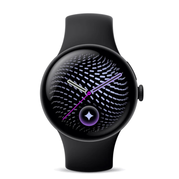 Часы Google Pixel Watch 5, 45 мм LTE Matte Black/Obsidian, чёрный