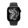 Apple Watch Series 11, 42 мм корпус из алюминия цвета «Jet Black», ремешок Sport Band размера S/M цвета «Black»