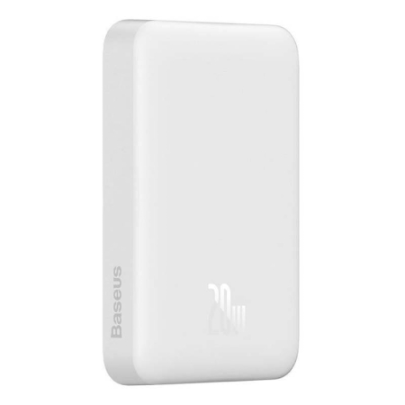 Внешний аккумулятор Baseus 10000mAh Magnetic Mini Wireless Fast Charge Power Bank 20W (PPCX070002) Белый