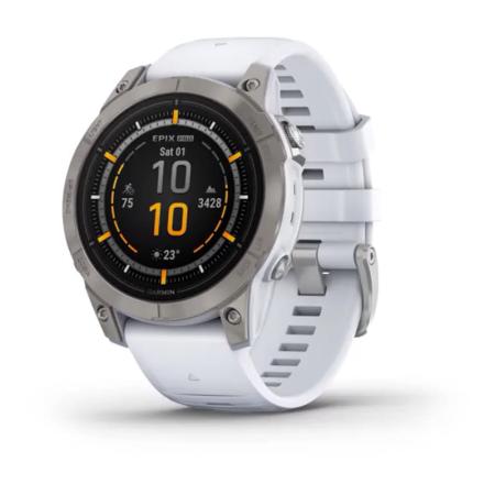 Часы Garmin EPIX PRO GEN 2 47 мм Sapphire Titanium whitestone, белый Часы Garmin EPIX PRO GEN 2 47 мм Sapphire Titanium whitestone, белый