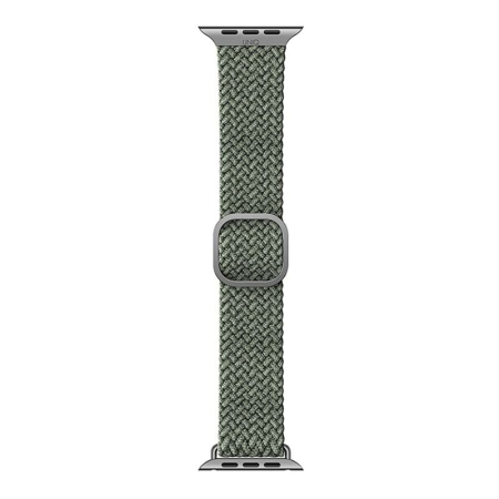 Ремешок для Apple Watch 41/40/38 мм UNIQ ASPEN Strap Braided Green, зеленый