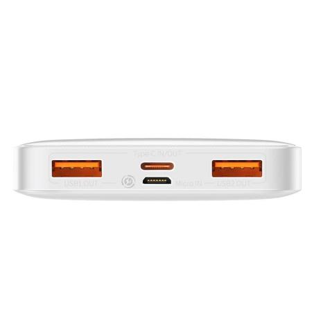Внешний аккумулятор Baseus Bipow Digital Display Power Bank 10000mAh 20W PPDML-L02 (PPBD10K) Белый Внешний аккумулятор Baseus Bipow Digital Display Power Bank 10000mAh 20W PPDML-L02 (PPBD10K) Белый
