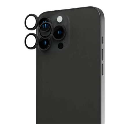 Защитное стекло для камеры iPhone 15 Pro Max BLUEO Original metal frame Черный Защитное стекло для камеры iPhone 15 Pro Max BLUEO Original metal frame Черный