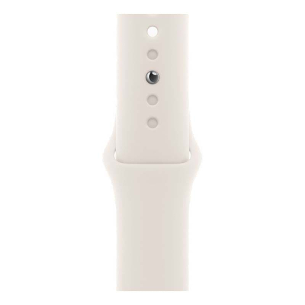 Apple Watch SE (2024), 44 мм корпус из алюминия цвета «Starlight», ремешок Sport Band размера M/L цвета «Starlight» Apple Watch SE (2024), 44 мм корпус из алюминия цвета «Starlight», ремешок Sport Band размера M/L цвета «Starlight»