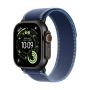 Apple Watch Ultra 3 (2025), 49 мм корпус из титана цвета «Black», ремешок Trail Loop размера S/M цвета «Blue/Bright Blue» Apple Watch Ultra 3 (2025), 49 мм корпус из титана цвета «Black», ремешок Trail Loop размера S/M цвета «Blue/Bright Blue»