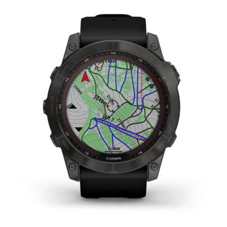 Часы Garmin FENIX 7X Carbon gray, черный Часы Garmin FENIX 7X Carbon gray, черный