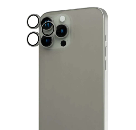 Защитное стекло для камеры iPhone 15 Pro Max BLUEO Original metal frame Серый Защитное стекло для камеры iPhone 15 Pro Max BLUEO Original metal frame Серый