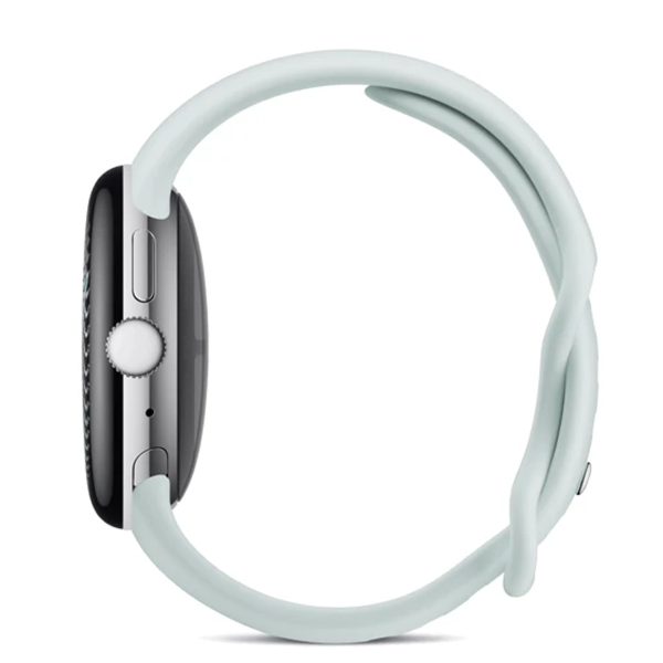 Часы Google Pixel Watch 5, 45 мм LTE Polished Silver/Fog, серебристый