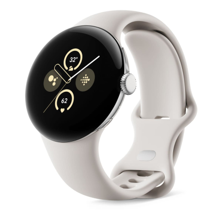 Часы Pixel Watch 2, 41 мм, Wi-Fi, Silver/Porcelain, серебристый Часы Pixel Watch 2, 41 мм, Wi-Fi, Silver/Porcelain, серебристый