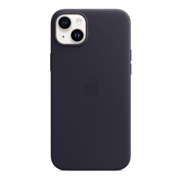 Чехол для Apple iPhone 14 Plus с MagSafe Leather Case «Ink» Синий