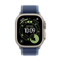 Apple Watch Ultra 3 (2025), 49 мм корпус из титана цвета «Natural», ремешок Trail Loop размера S/M цвета «Blue/Bright Blue» Apple Watch Ultra 3 (2025), 49 мм корпус из титана цвета «Natural», ремешок Trail Loop размера S/M цвета «Blue/Bright Blue»