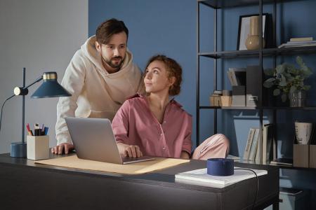 Умная колонка Яндекс.Станция Мини (Алиса) Синяя