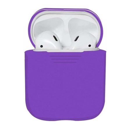 Чехол для Apple AirPods 1/2 Silicone Case Roland Purple, светло-фиолетовый