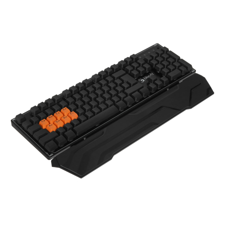 Клавиатура A4Tech Bloody B3370R, USB Multimedia for gamer LED с подставкой Чёрный
