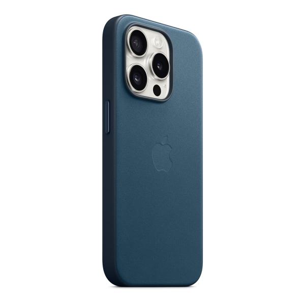 Чехол FineWoven Case для Apple iPhone 15 Pro с MagSafe Pacific Blue, синий