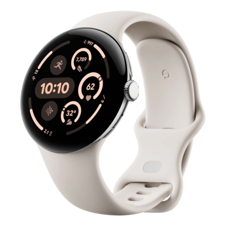 Часы Pixel Watch 3, 45 мм, Wi-Fi, Polished Silver/Porcelain, серебристый Часы Pixel Watch 3, 45 мм, Wi-Fi, Polished Silver/Porcelain, серебристый