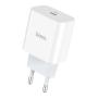 Сетевое зарядное устройство USB-C hoco. PD 3A 18 Вт (C76A) Белый Сетевое зарядное устройство USB-C hoco. PD 3A 18 Вт (C76A) Белый