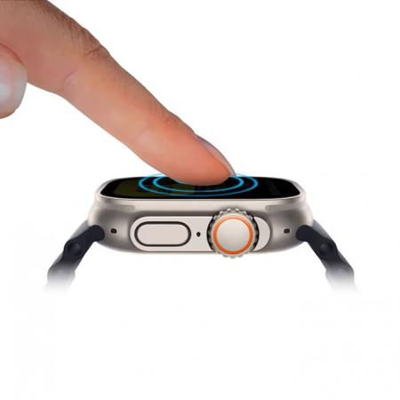 Стекло для Apple Watch Ultra 49 мм UNIQ OPTIX Vivid (true colors) (49MM-VIVIDCLEAR) +installer Clear/Black