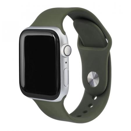 Силиконовый ремешок для Apple Watch 42/44/45 мм Темно-зеленый Силиконовый ремешок для Apple Watch 42/44/45 мм Темно-зеленый