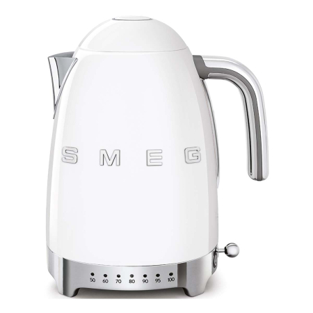 Чайник электрический с регулируемой температурой SMEG 50s style (KLF04WHEU) Белый Чайник электрический с регулируемой температурой SMEG 50s style (KLF04WHEU) Белый